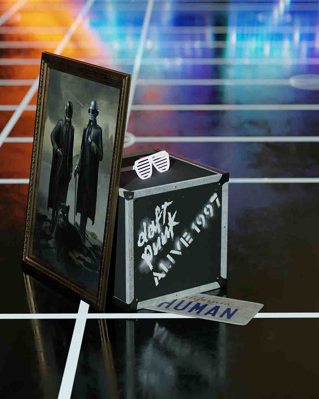 Tribute to Daft Punk. Portrait taken from a music video